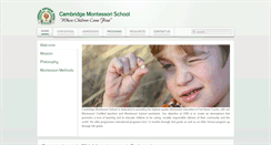 Desktop Screenshot of cambridgemontessori.com